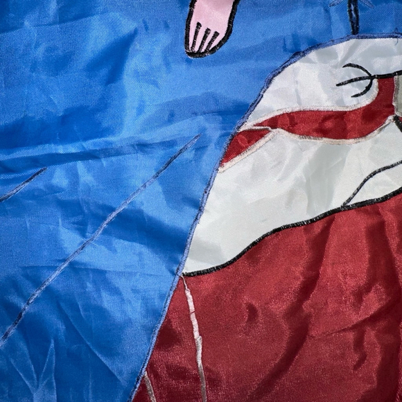 Vintage 1994 Angel with Dove Large House Flag , Blue, Red, White - Picture 4 of 9